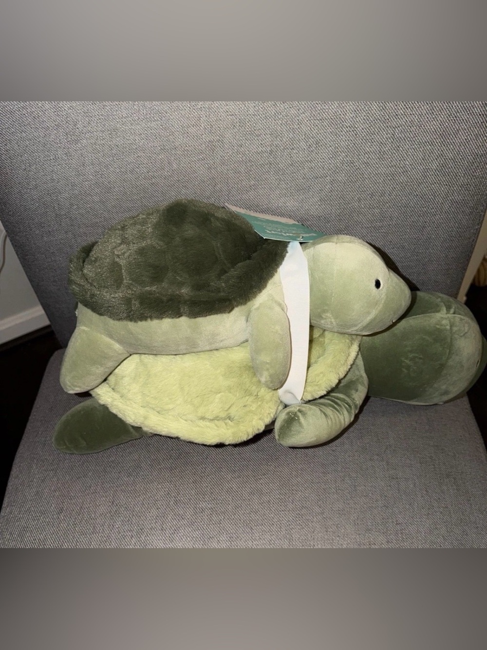 Pillowfort weighted plush turtle mommy and baby sensory nwt